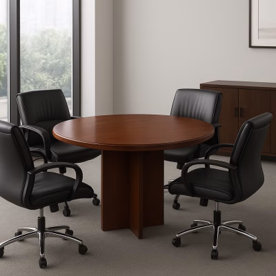 Executive Round Conference Table | Modern, Spacious & Durable - Billy Furniture