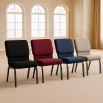 comfortable fabric church chair