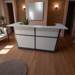 1600mm Reception Desk in Nairobi – Compact & Stylish Front Office Counter | Billy Furniture